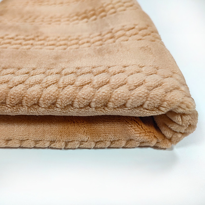 फैशनेबल Jacquard फलालैन ऊन कपड़ा 320 Gsm 150D स्लीपवियर के लिए