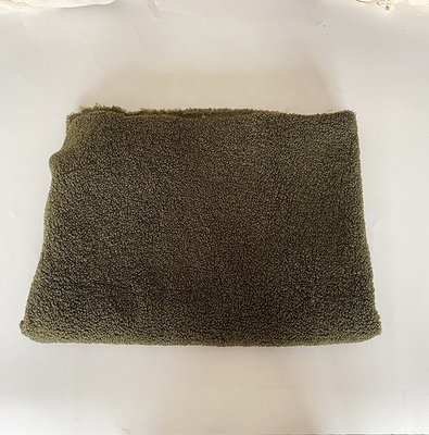 शीतकालीन कपड़े असबाब कालीन के लिए 350gsm टेडी शेरपा फैब्रिक 288F 150D