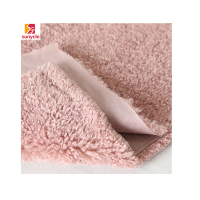 टेडी बियर कर्ली शेरपा फ्लीस फैब्रिक 390gsm 188F 58 '' 60 ''