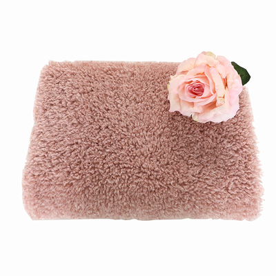 टेडी बियर कर्ली शेरपा फ्लीस फैब्रिक 390gsm 188F 58 '' 60 ''